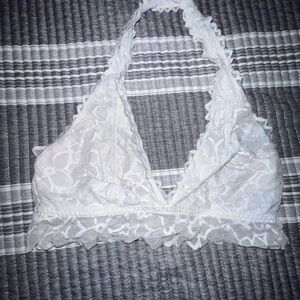 PINK Victoria's Secret White Lace Bra